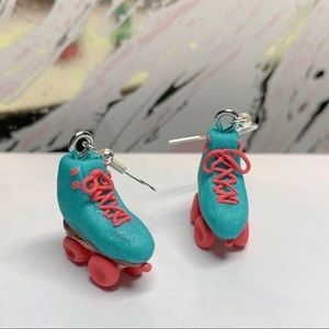 Roller skate earrings